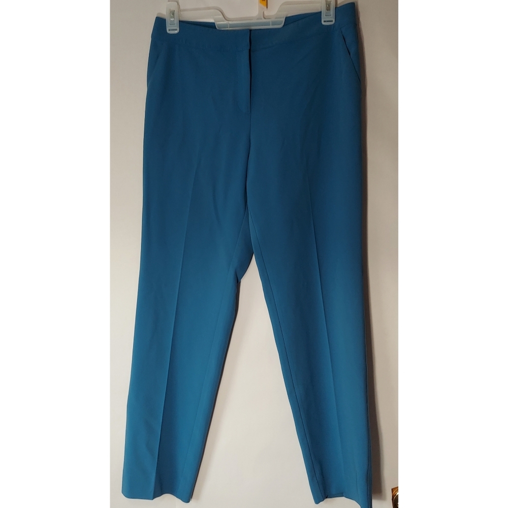 ST. JOHN Blue Trouser Pants Sz 10